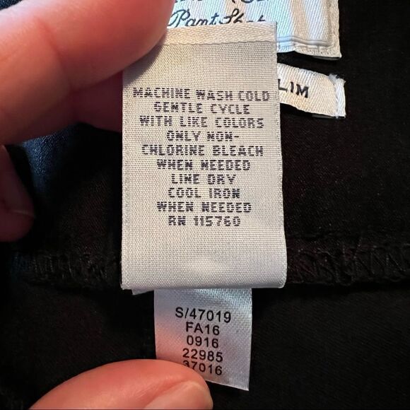 NWT! Charter Club Cambridge slim black pull on pants - Picture 5 of 9